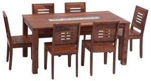 Sheesham Wood Dining Table Set