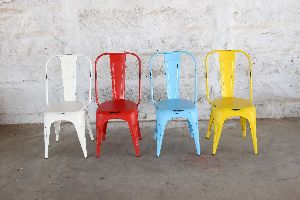 ARTISANS INDUSTRIAL CHAIR RED, WHITE, BLUE