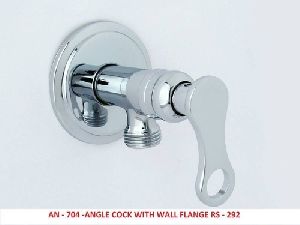 AN- 704 Angle Cock with Wall Flange