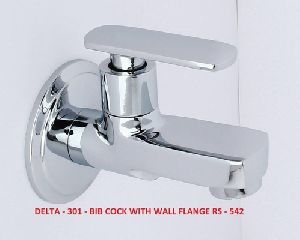 Delta-301 Bib Cock Long Body with Wall Flange