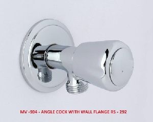 MV-904 Angle Cock with Wall Flange