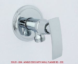 Solid-604 Angle Cock with Wall Flange