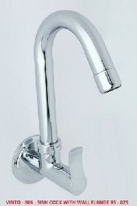 Vinto-806 Sink Cock with Wall Flange