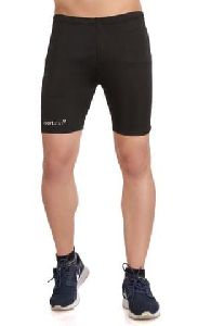 Mens Black Compression Shorts