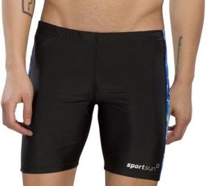 Mens Blue & Black Compression Shorts