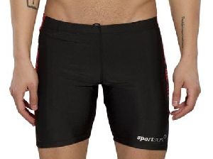 Mens Red & Black Compression Shorts