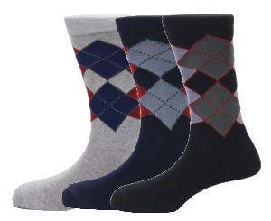 Audi Mens Argyle Socks Multi-2