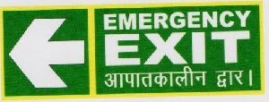 Emergency Exit Safety Signage Board