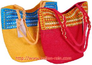 Kantha Embroidery Jute Bag