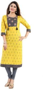 embroidered patchwork flamboyant cotton long kurti