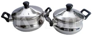 Classic Belly Dish Set With Bakelite Handle -4 Pcs