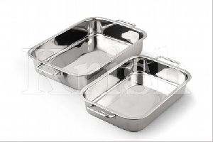 Heavy Rectangular Roasting Tin With Handles