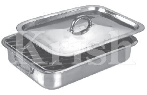 Rectangular Roasting Tin With Handles & Cover