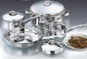 Royal Touch Cookware set with steel Handle - 7 Pcs & 12 Pcs