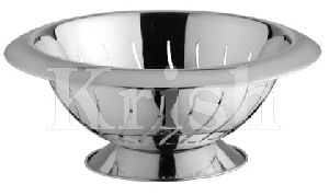 Wide Collar Deep Colander With Waves Cut