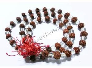 Rudraksha Crystal Mala