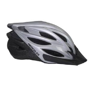 Silver Bicycle Helmet