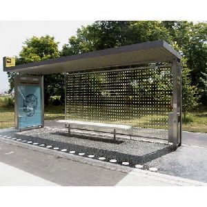 Stainless Steel Bus Shelter