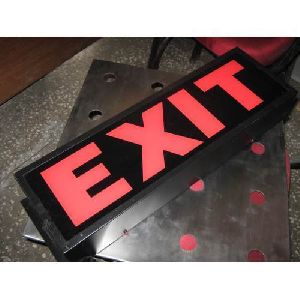 Black 2D Board Exit Sign