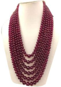 Ruby Beads Necklace