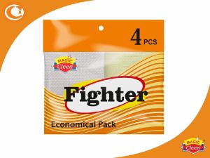 Fighter Net Scrubber Magic Cleen (Pack of 4)