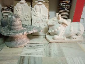 Marble Shivling Nandi Statue