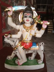 White Marble Bheru Statue