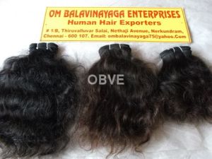 Machine Weft Curly Human Hair