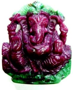 Ruby Ganesh Statue