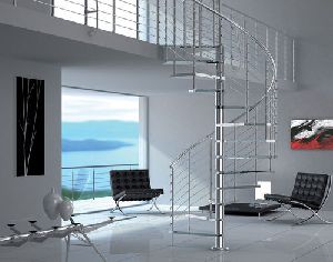 Glass Spiral Staircase