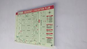 Rectangle Emergency Exit Signage Board