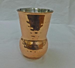 Hammered Copper Glass