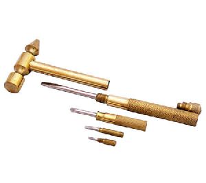 5 in 1 Brass Hammer with Screw Driver