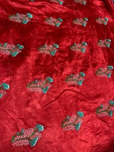 Velvet Embroidery Fabric