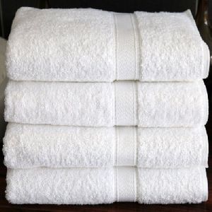 Plain White Bath Towel