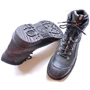 Men Leather Safety Boots