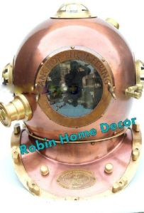 Antique Copper Finish Diving Helmet