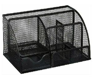 Black Mesh Desk Organizer