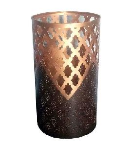 copper votive candle holder