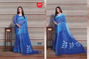 APPLE HITS OF AARADHANA VOL 2 LINEN SILK PRINTED SAREE