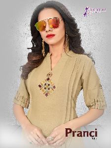 DEHLIZ TRENDZ PRANCI VOL 2 COTTON EMBROIDERY CASUAL WEAR KURTI