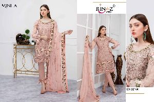 RINAZ MINHAL GEORGETTE EMBROIDERY PAKISTANI SUITS