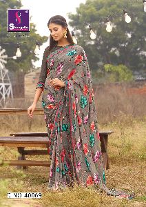 WEIGHTLESS GEORGETTE PRINTED SAREE