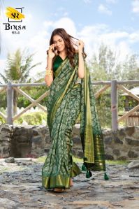 SR BRAND PRESENTS BINSA COTTON PALLU PRINTED SAREES FOR ONAM FESTIVAL