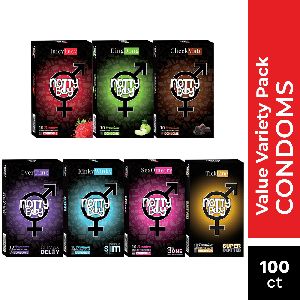 NottyBoy Value Variety Condom Pack of 100