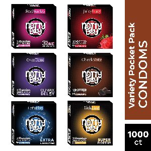 NottyBoy Variety Pocket Condom Pack of 1000