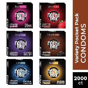NottyBoy Variety Pocket Condom Pack of 2000