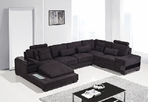 Black Jute Sofa Fabric