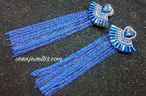 Hanging Blue Earrings