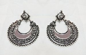 Oxidised Mirror Earrings